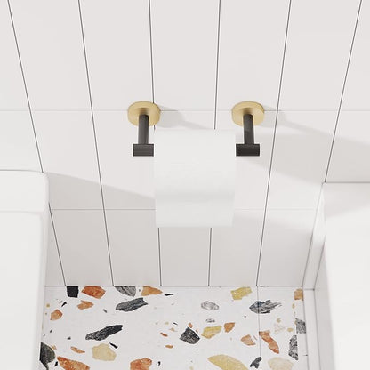 RARXTR Black and Gold Toilet Paper Holder SUS304 Stainless Steel Double Post - Image 3