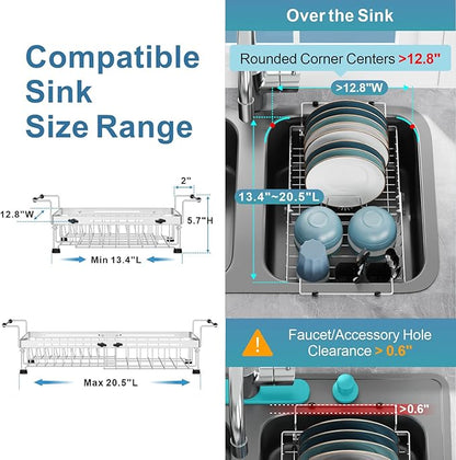 GSlife Expandable Dish Drying Rack - Image 2