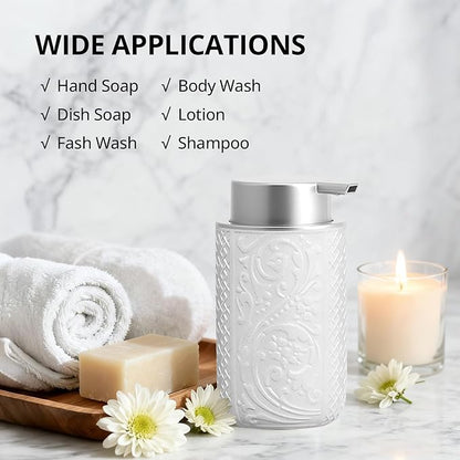 12OZ/350ML Ceramic Foaming Soap Dispenser Empty Hand Soap Dispenser Refillable - Image 4