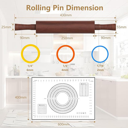 Classic Wooden Rolling Pin - Image 5