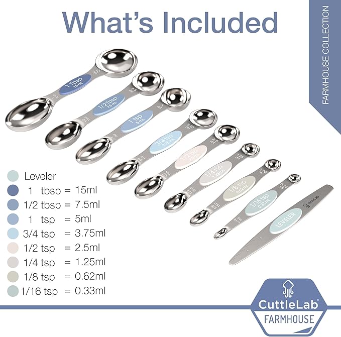 CuttleLab Magnetic Measuring Spoons Set - Image 3