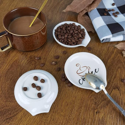 Coffee Spoon Rest, Engraved Cute Counter Spoon Holder Funny Farmhouse Home Bar - Image 5