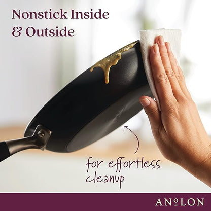 Anolon Advanced Home Hard Anodized Nonstick Skillet, 10.25 Inch – 10 Inch Fry - Image 4