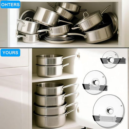 Adjustable Universal Pot Lid Holder Organizer - Image 6