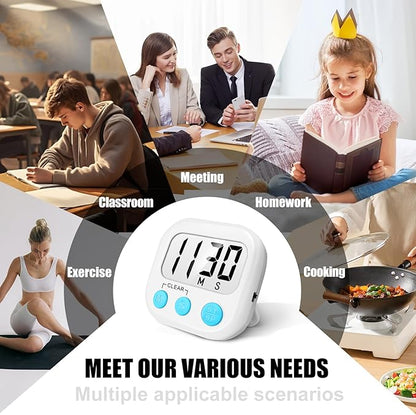 12 Pack Digital Kitchen Timers for Cooking Magnetic Timer for Cooking Loud - Image 5