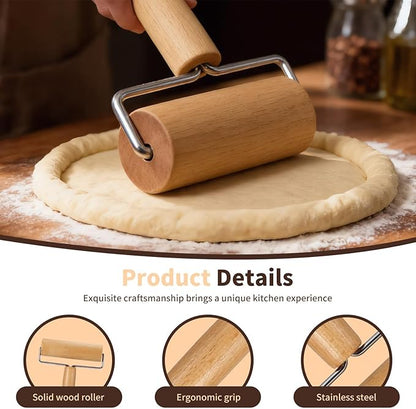 Small Wooden Rolling Pin for Dough Mini Dough Roller - Image 5