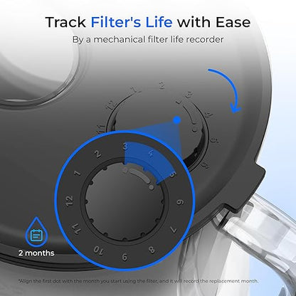 Waterdrop PT-72BL Glass Water Filter Pitcher, Eco-Friendly, NSF/ANSI 53 - Image 9