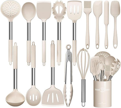 Stainless Steel Kitchen Cooking Utensil Set, Umite Chef 15 pcs Utensils by UmiteChef
