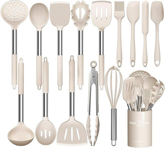Stainless Steel Kitchen Cooking Utensil Set, Umite Chef 15 pcs Utensils by UmiteChef
