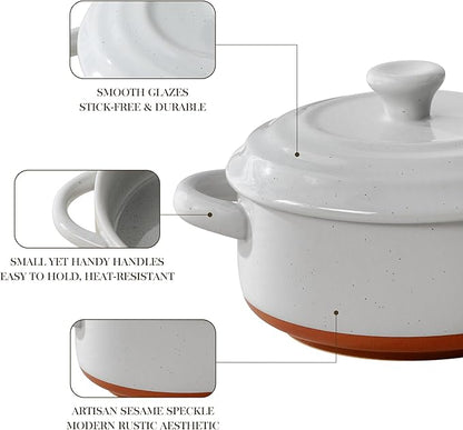MALACASA Mini Cocotte Set - 12 OZ Ramekins - Image 5