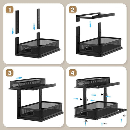 2 Pack 18.5IN-Depth Under Sink Organizer - Image 5
