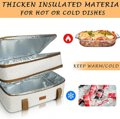 Quilted Insulated Double Casserole Carrier - Image 4