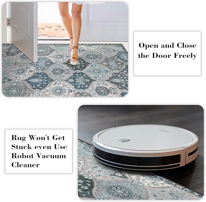 Lahome Moroccan Machine Washable Area Rugs, 4x6 Rug - Image 4
