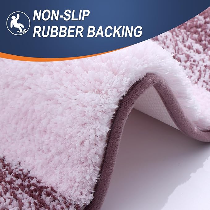OLANLY Bathroom Runner Rugs Mat 47x17, Extra Soft Absorbent Microfiber Bath Rugs - Image 4