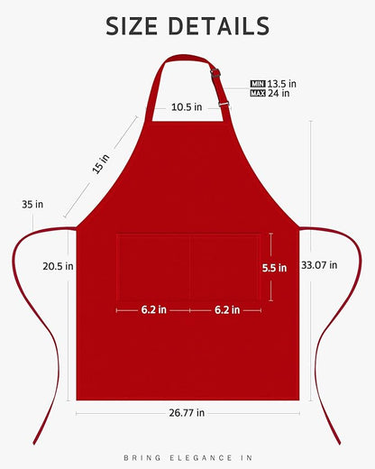 Syntus Chef Apron for Men Women Kitchen Cooking Apron - Image 2