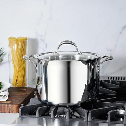 KEAWELL K3 Premium 8-Quart Tri-Ply Stainless Steel Stockpot - Image 2