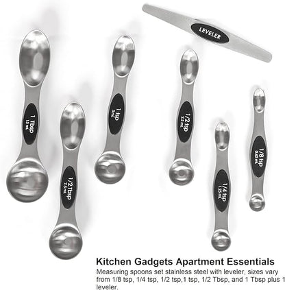 Magnetic Measuring Spoons Set Stainless Steel - Image 7