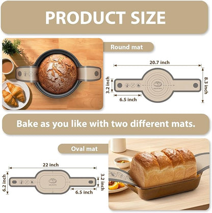 Silicone Bread Sling Oval and Round, Sourdough Tools & Dutch Oven Accessories - Image 2