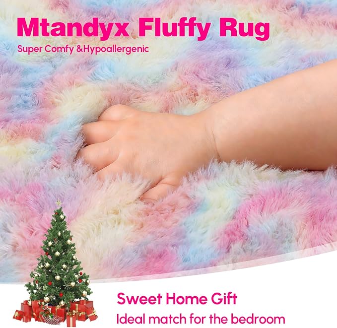 6x9 Children's Rugs for Bedroom, Rugs for Living Room, Plush Fluffy Carpet - Image 2