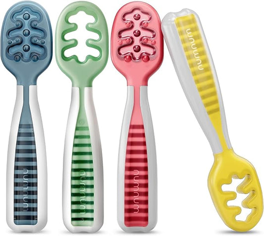 NumNum Baby Spoons Set, Baby Essentials Pre-Spoon GOOtensils by NumNum