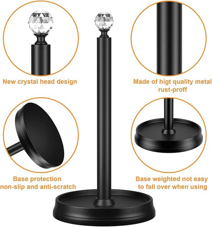 KASUNTO Paper Towel Holder, Steel Paper Towel Holder Countertop - Image 3