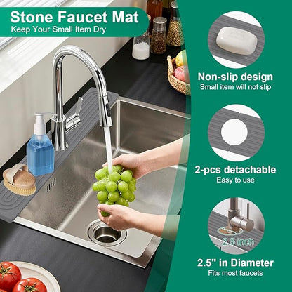 Stone Drying Mat for Kitchen Counter, Diatomaceous Earth Quick Dry Stone Mats - Image 5