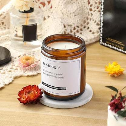 12 Pack, 8 OZ Dark Amber Candle Jars - Image 6