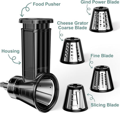 Slicer Shredder Attachment for Kitchenaid Stand Mixer, Salad Machine - Image 2