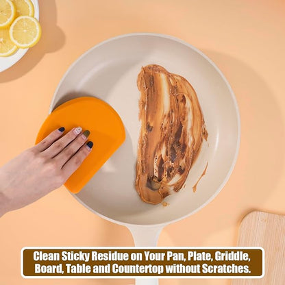 Sapid Flexible Curved Edge Silicone Bowl Scraper, Food Grade Dough Scraper - Image 6
