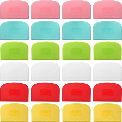 Uiifan 24 Pcs Plastic Bench Scraper by Uiifan