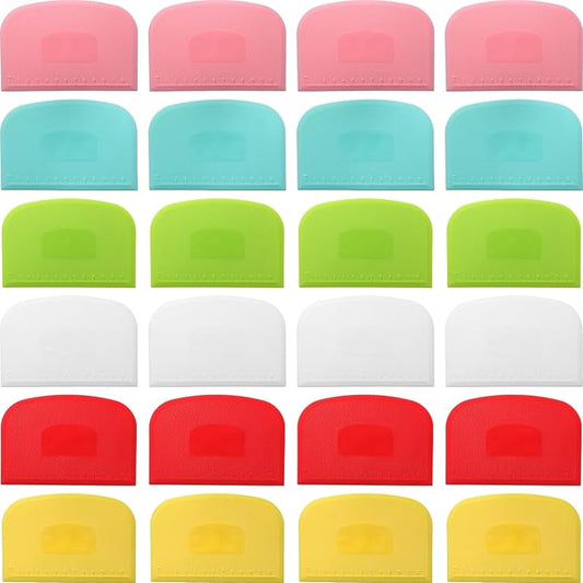 Uiifan 24 Pcs Plastic Bench Scraper by Uiifan