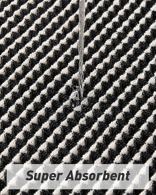 AMOAMI Upgraded Waffle Runner Rug Super Absorbent Non Slip Bath Mats - Image 2