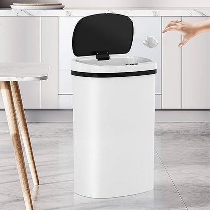 13 Gallon Trash Can, 50Liter Plastic High-Capacity Automatic Kitchen Trash Can - Image 9