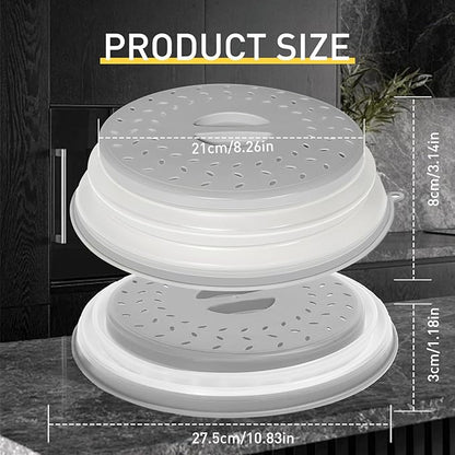 CasaCulina Collapsible Microwave Splatter Cover, Vented Microwave Lid - Image 2