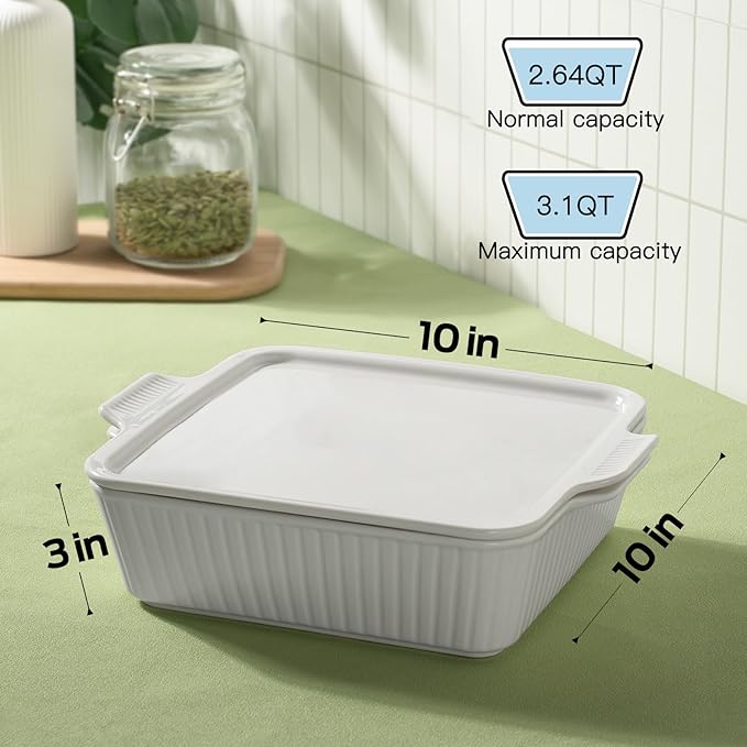 Dizada 10" Square Casserole Dish - Image 3
