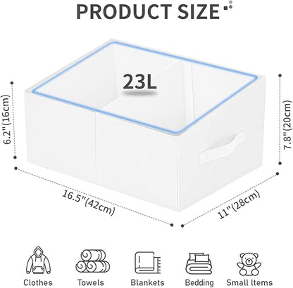 DIMJ Large Closet Shelf Organizer Bins 6 Packs - Image 2