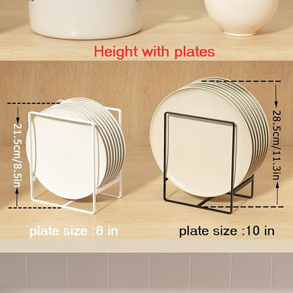 2 Large 1 Small Plate Organizers Holders Upright Cabinet Dish Drying Racks - Image 6