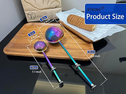 JETKONG 2 Pcs Flour Sifter, Stainless Steel Flour Duster - Image 3