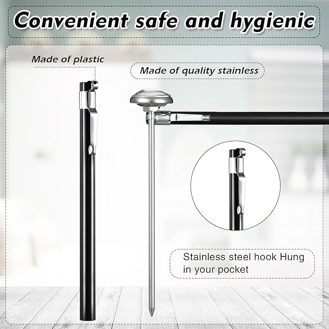 Xuhal 6 Pcs Stainless Steel Kitchen Thermometer - Image 3