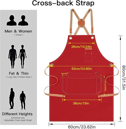 Genixart Chef Apron for Men Women - Image 4