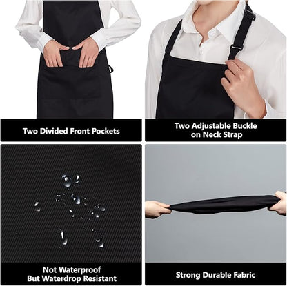 Jubatus 2 Pack 100% Cotton Aprons - Image 5
