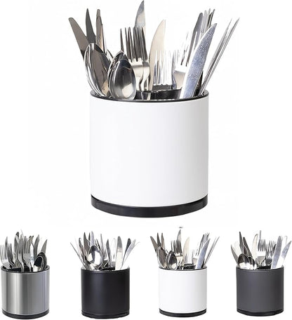 LIBODOUR Silverware Organizer Kitchen Utensil Holder 360°Rotating by ModernandFarmhouseUtensilHolder