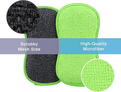 HOMEXCEL 12 Pack Multi-Purpose Scrub Sponges Kitchen Dish Sponge Non-Scratch - Image 2
