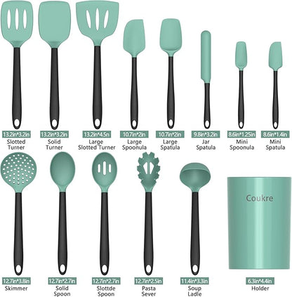 Coukre Silicone Kitchen Cooking Utensils Set - Image 2