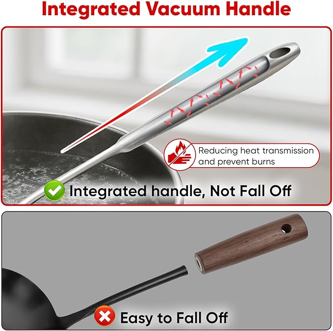 5 Pcs Newness Cooking Utensils Set, 304 Stainless Steel Kitchen Utensils Set - Image 6