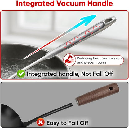 Newness 304 Stainless Steel Spaghetti Server and Spaghetti Tong, Pasta Spoon - Image 7