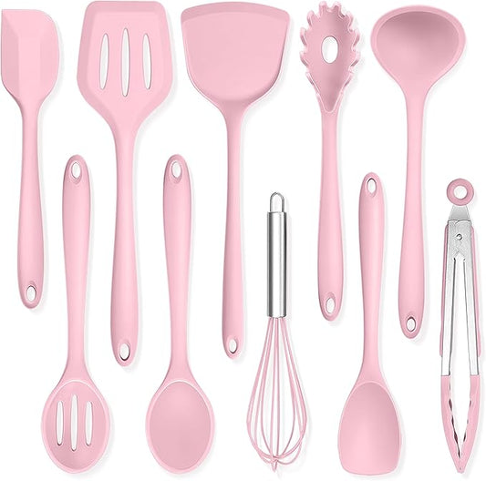 TeamFar Kitchen Cooking Utensils, 446°F Heat Resistant Kitchen Gadgets Tools by TeamFar
