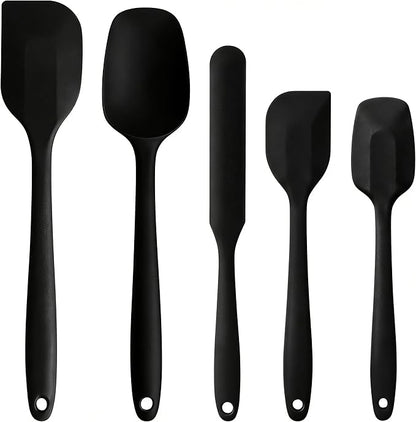 5 Pieces Silicone Spatula Set BPA Free Non Stick Rubber Spatula Heat Resistant by Kodreat-USDirect