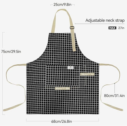 NLUS 2 Pack Kitchen Cooking Aprons, Adjustable Bib Waterproof Chef Apron - Image 4