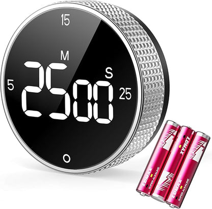 Digital Kitchen Timer with Magnetic, Large LED Display Countdown/Countup Timer by SmartTimingforEveryMoment
